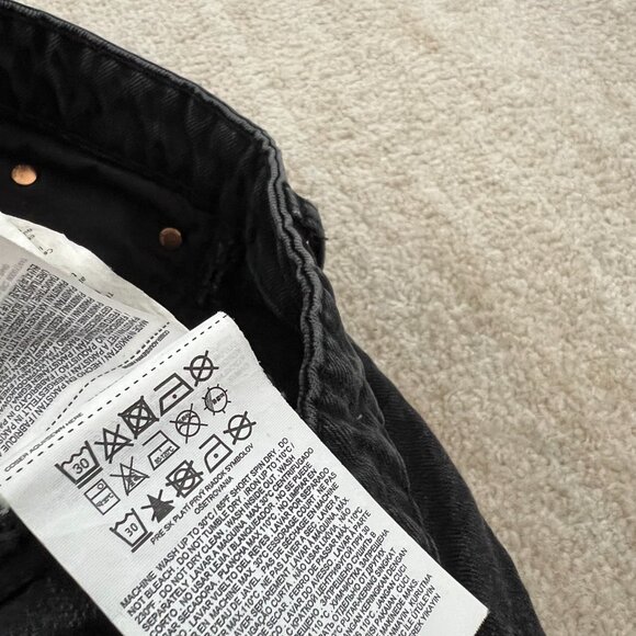 MNG Mango Havana Straight Leg High Rise Crop Distressed Jeans 4 - Picture 12 of 12